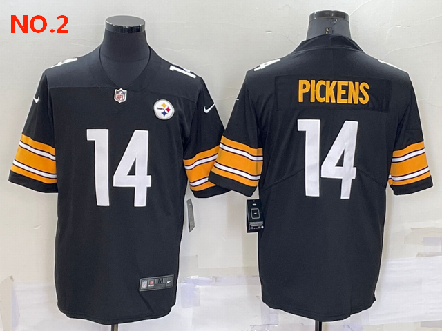 Men's Pittsburgh Steelers #14 George Pickens Jersey NO.1;